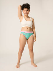 Teen Hipster Bikini Flamingo Green