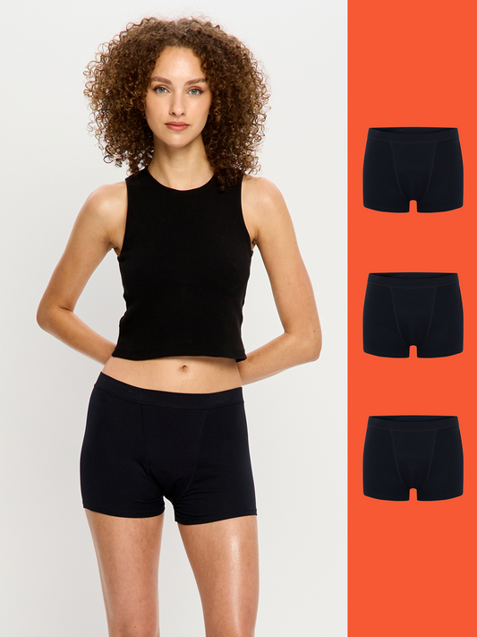 3'lü Soft Stretch Seamless Boyshort