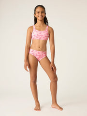 Genç Bikini Altı - Hibiscus Pink Print
