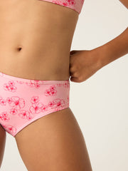 Genç Bikini Altı - Hibiscus Pink Print